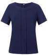 BK142 2280 Brook Taverner Ladies Verona Short Sleeve Shirt Navy colour image